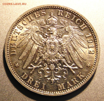 Пруссия. 3 марки 1912. До 31.05.25 - 1---.JPG