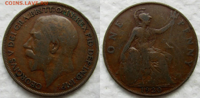 1 пенни 1917-1946(5 шт.). До 05.06 - 4а