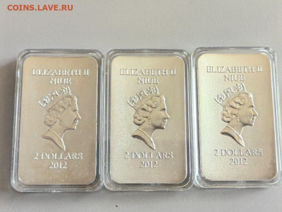 2дол 2012 Ниуэ Триптих Иконы (3шт), до 05.06 - Ю Православные Триптих-3