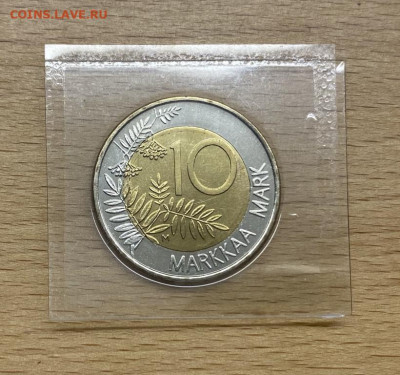 биметалл Финляндия 10 марок 1999 Финское председательство ЕС - bimetall_finljandija_10_marok_1999_finskoe_predsedatelstvo_v_es_unc (1)