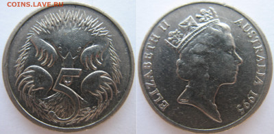 Австралия 5 центов 1995 г. До 02.06.25 - Австралия 5 центов 1995.JPG