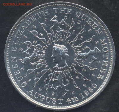 Британия 25 пенсов 1980 г.   3.06.2025 г. 22 -00 МСК. - Брит. крона