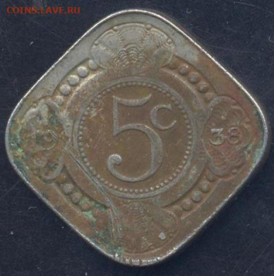 Нидерланды 5 центов 1938 г.   3.06.2025 г. 22 -00 МСК. - Швейцария1