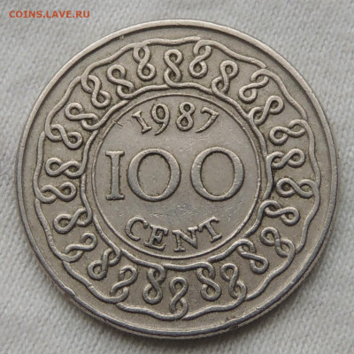 Суринам 100 центов 1987 до 4.06.2025 - Суринам 100 центов 87.JPG