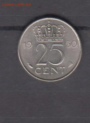 Голландия 1950 25 центов до 06 06 - 107