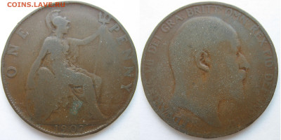 Великобритания 1 пенни 1907 г. До 05.06.25 - Великобритания 1 пенни 1907.JPG