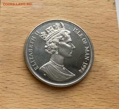 Крона Шайба Остров Мэн 1 крона 1994 25 лет полёту Конкорда - krona_shajba_ostrov_men_1_krona_1994_25_let_pervomu_poletu_konkorda_aviacija_samolet (1)