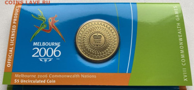 Крона Шайба Австралия 5$ долларов 2006 Игры Содружества - krona_shajba_avstralija_5_dollarov_2006_igry_sodruzhestva_melburn_buklet_sport