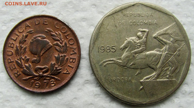 Уругвай, Колумбия, Мексика 1973-2012 (5 монет). До 10.06.25 - 4.JPG