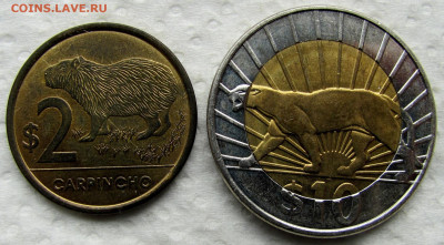 Уругвай, Колумбия, Мексика 1973-2012 (5 монет). До 10.06.25 - 1.JPG