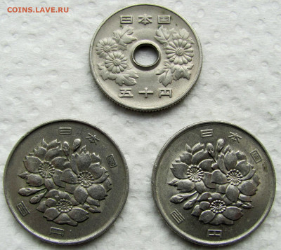 Япония, 50 и 100 йен 1977-2004 (3 монеты). До 10.06.25 - 2.JPG