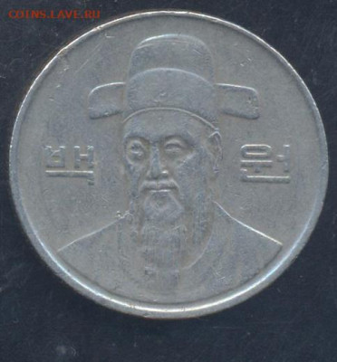 Южная Корея 100 вон 1989 г.6.06.2025 г. 22 -00 МСК. - Корея1