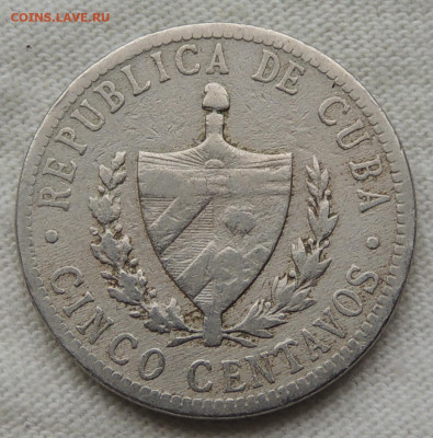 Куба 5 сентаво 1920 до 8.06.2025 - Куба 5 сентаво 1920 .JPG