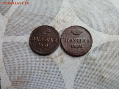 2 полушки 1851, 1856 до 09.06.2025 - 2пол 3