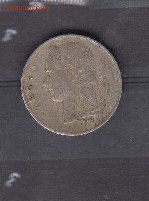 Бельгия 1961 1 франк надп на франц до 09 06 - 46