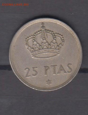 Испания 1975 (77) 25 песет до 09 06 - 59
