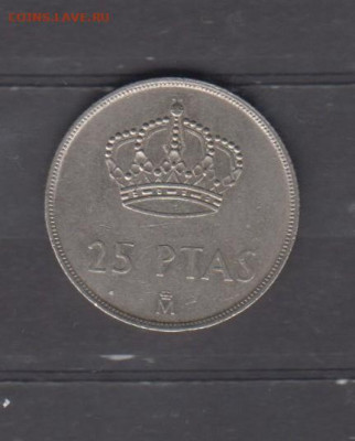 Испания 1983 25 песет до 09 06 - 83
