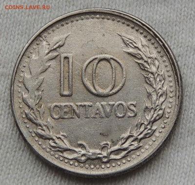 Колумбия 10 сентаво 1974 до 8.06.2025 - Колумбия 10 сентаво 74.JPG