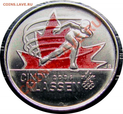 G69 25¢ Канада Синди Классен (цветной) UNC до 18.02 в 22°° - G69 25c Cindy Klassen_1