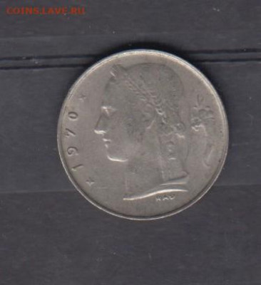Бельгия 1970 1 франк  надп на голландском до 10 06 - 58