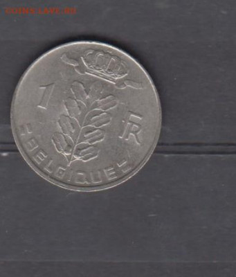Бельгия 1970 1 франк  надп на французском  до 10 06 - 59а