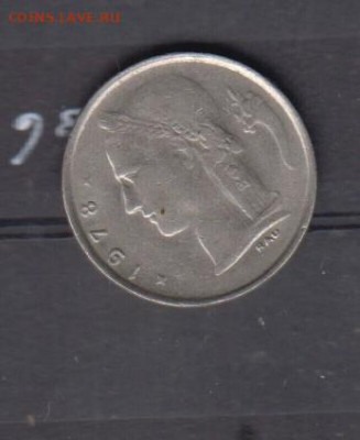 Бельгия 1978 1франк надп на фр до 11 06 - 69