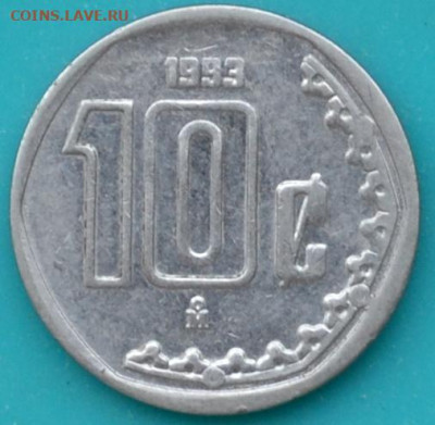 Мексика 10 сентаво 1993. до 13. 06. 25. - DSC_0098.JPG