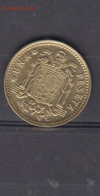 Испания 1975 (78) 1 песета ( блеск) до 13 06 - 88а