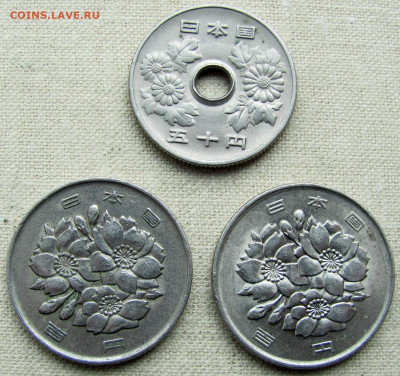 Япония, 50 и 100 йен 1977-2004 (3 монеты). До 10.06.25 - 4.JPG
