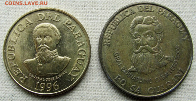 Парагвай, 1-500 гуарани 1990-2002 (6 монет). До 10.06.25 - 8.JPG