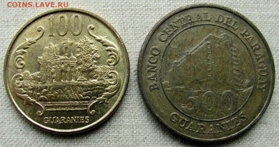 Парагвай, 1-500 гуарани 1990-2002 (6 монет). До 10.06.25 - 7.JPG