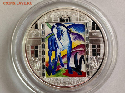 20дол 2011 О-ва Кука Синий конь. Франц Марк, Ag999, до 15.06 - Х 2011 Синий конь-2