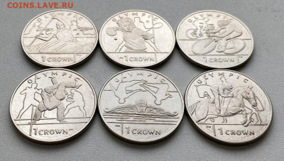 Набор Остров Мэн 1 крона 2012 Олимпийские Игры Лондон 6 шт. - nabor_ostrov_men_1_krona_2012_olimpijskie_igry_london_olimpiada_sport_shajba_dzjudo_plavanie_tennis (2)