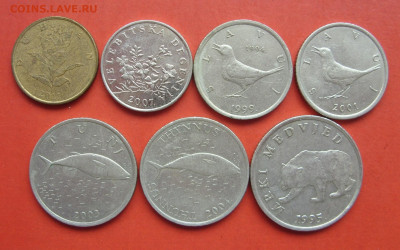 Хорватия 7 монет. 1995-2007. - Хорватия 7 штук - 2