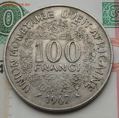 Западная Африка 100 франков 1967 до 15.06.2025 - Западная Африка 100 франков 67.JPG