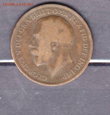 Великобритания 1919 1 пенни до 15 06 - 224а