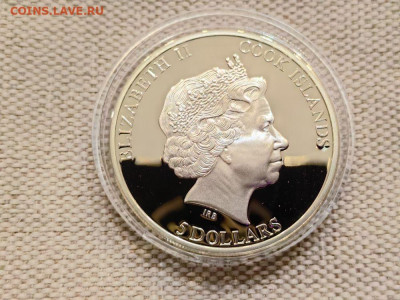 5дол 2012 О-ва Кука, Роберт Митчем, Ag925, до 17.06 - Ю Голливуд Митчем-3