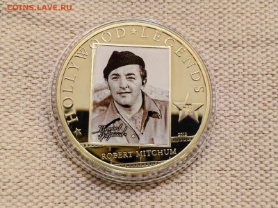 5дол 2012 О-ва Кука, Роберт Митчем, Ag925, до 17.06 - Ю Голливуд Митчем-2