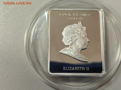5дол 2009 О-ва Кука, Леонардо да Винчи, Ag925, до 17.06 - Ю Золотая маска-2
