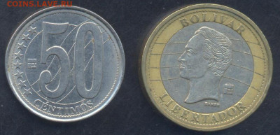 Венесуэла 1 боливар 2007 г. 13.06.2025 г. 22 -00 МСК. - Венесуэла1