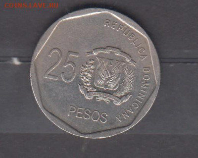 Доминикана 2008 25 песо до 16 06 - 9а