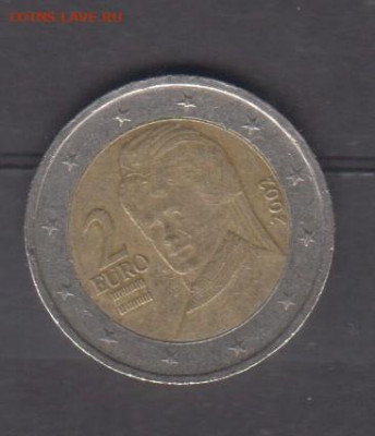 Австрия 2002 2 евро до 16 06 - 13а