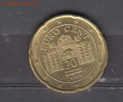 Австрия 2009 20 центов до 16 06 - 19
