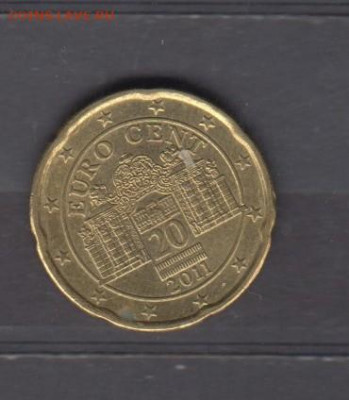 Австрия 2011 20 центов до 16 06 - 20