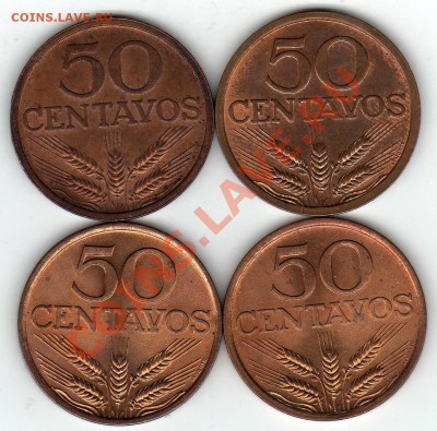 ПОРТУГАЛИЯ 50 СЕНТАВО 1961-79 (4ШТ.) ДО 16.02.12 В 22(1525) - img136