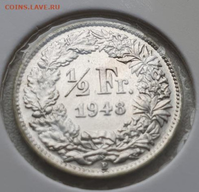 2 франка 1948г, до 19.06 22:00 мск - 4