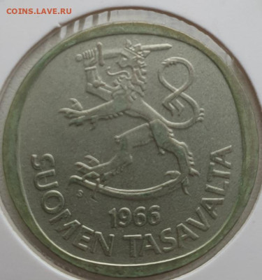 Финляндия 1 марка 1966г, до 19.06 22:00 мск - 3