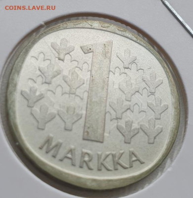 Финляндия 1 марка 1966г, до 19.06 22:00 мск - 2