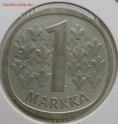 Финляндия 1 марка 1966г, до 19.06 22:00 мск - 1