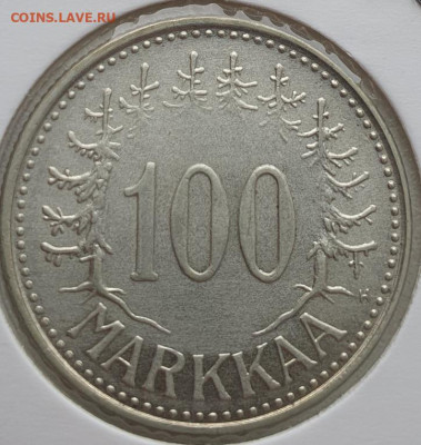 Финляндия 100 марок 1957г, до 19.06 22:00 мск - 1